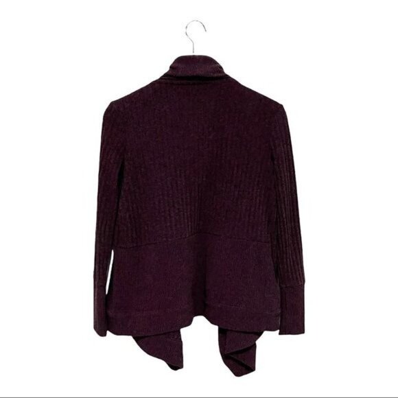 Athleta Purple Oversized Open Knit Warm Cardigan Size XXS - Picture 2 of 11